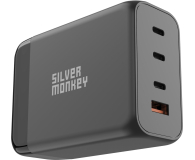 Ładowarka i akumulator SILVER MONKEY GaN 200W USB-C PD + USB 3.0 QC B